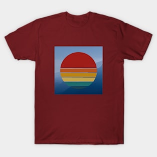 Rainbow Sunset in Mountains T-Shirt